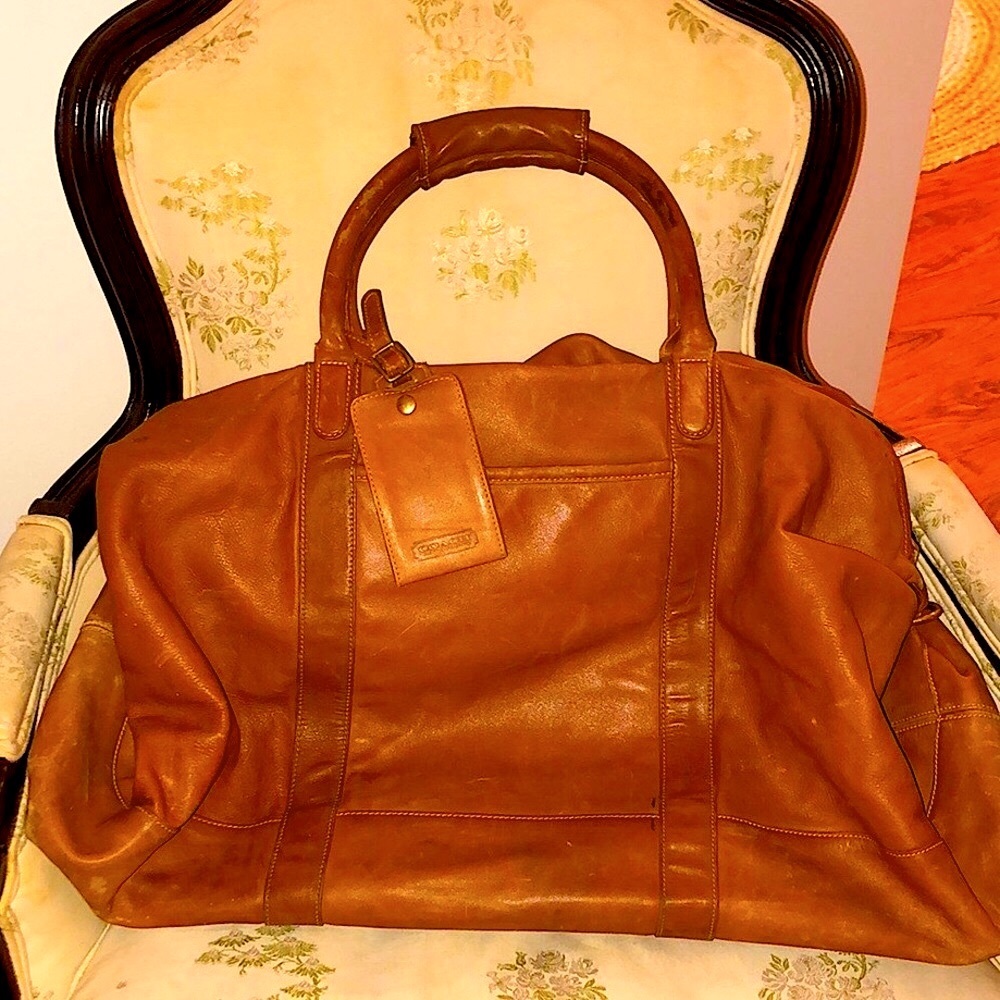 Coach Weekender Duffle Bag gloved tanned cowhide full-grain beautiful leather 💋